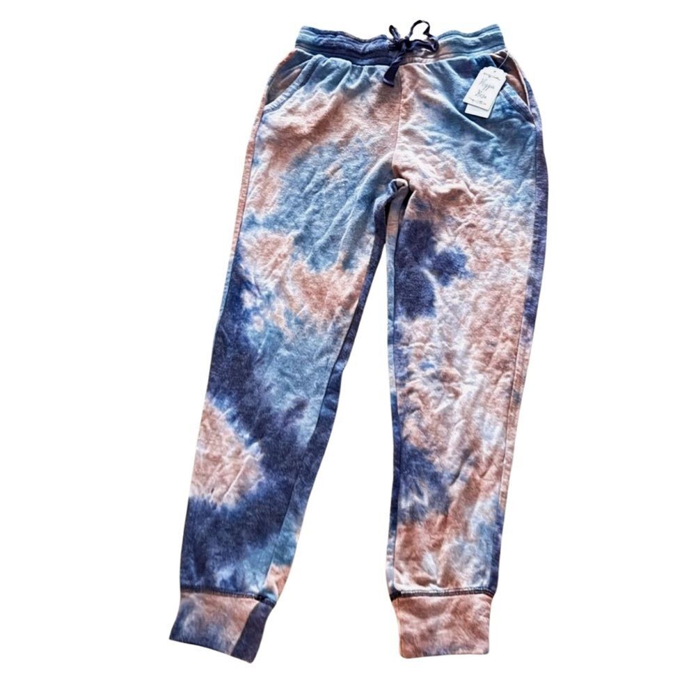Hippie Rose Juniors Tie-Dye Ribbed Pull-on Joggers Size: M Tie-Dye Jogger Pants - Picture 4 of 7